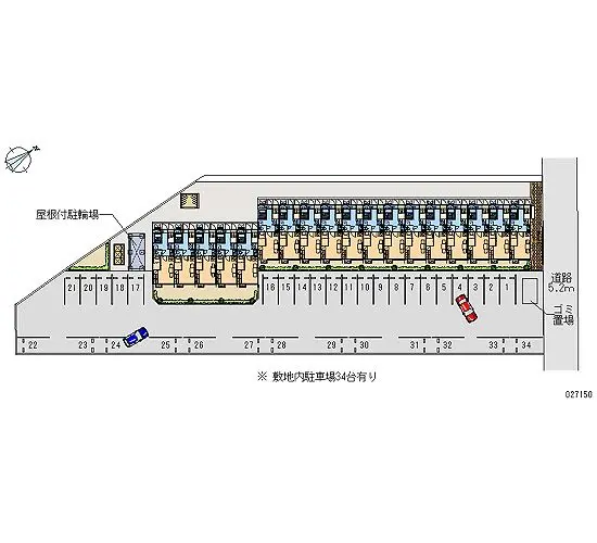 ★手数料０円★魚津市江口　月極駐車場（LP）